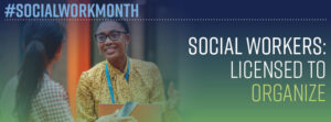 Licensed to organize #SocialWorkMonth